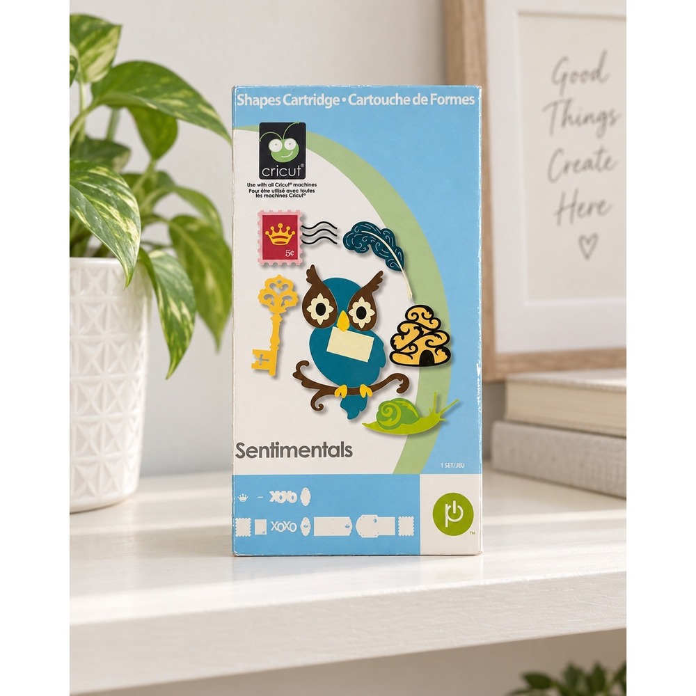 Cricut Sentimentals Shapes Cartridge Provo Craft Retired Scrapbooking Cutter